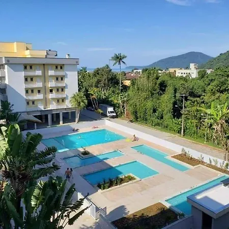 Varanda Gourmet, 05 Piscinas, Elevador E Wi-Fi No Condominio Passaredo Ubatuba Exterior photo